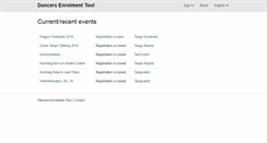 Desktop Screenshot of danceenrol.com